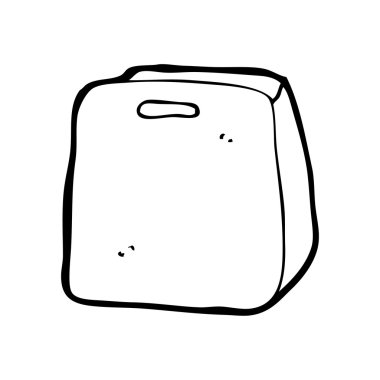 alışveriş çantası karikatür