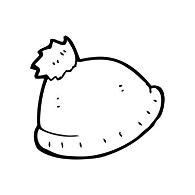 yünlü şapka karikatür