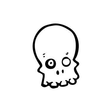 karikatür kafatası