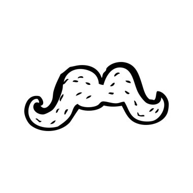 kıvırcık bıyık karikatür