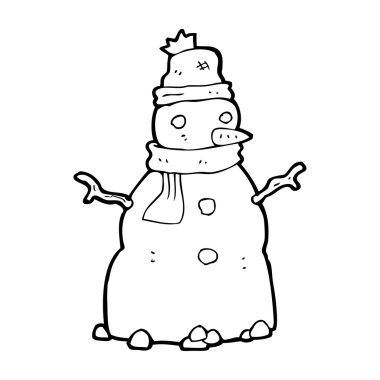 karikatür kardan adam