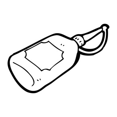 tutkal şişesi karikatür