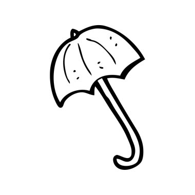 fırfırlı şemsiye karikatür