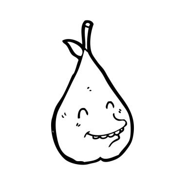 mutlu armut karikatür