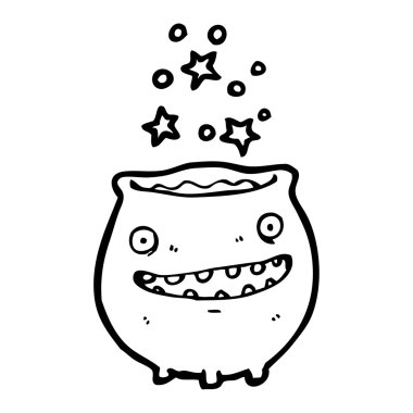 Spooky kazan karikatür