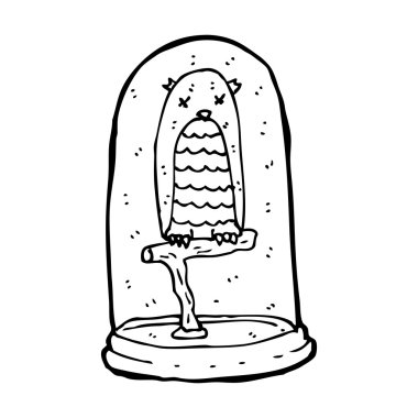 doldurulmuş baykuş karikatür