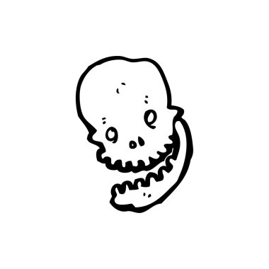 Spooky halloween skull