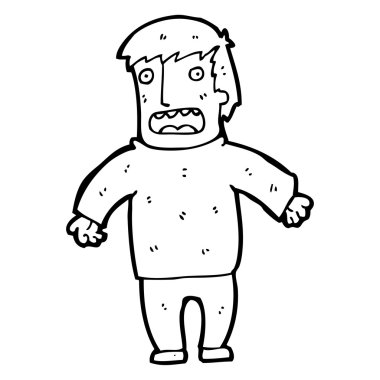 şaşırmış adam çizgi film