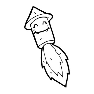 havai fişek karikatür