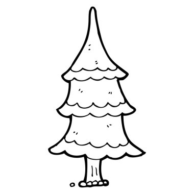 Noel ağacı karikatür