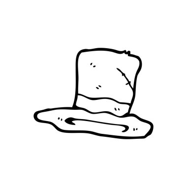 karikatür serseri üst şapka