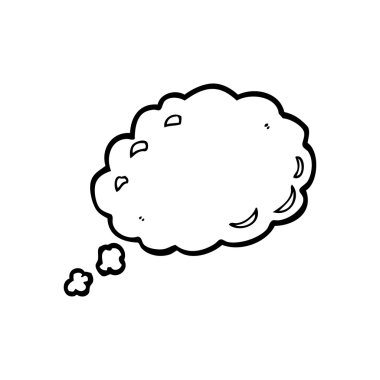 düşünce kabarcık karikatür