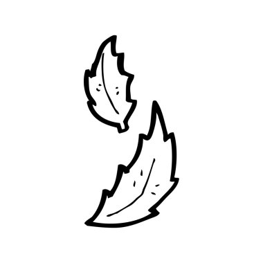 yaprakları karikatür