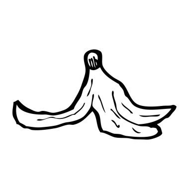 karikatür muz kabuğu