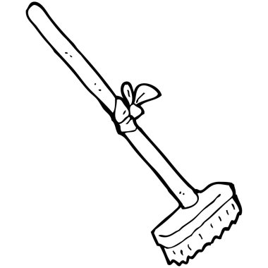 eski süpürge karikatür