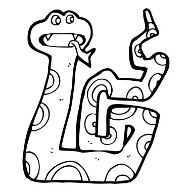 boa yılanı karikatür