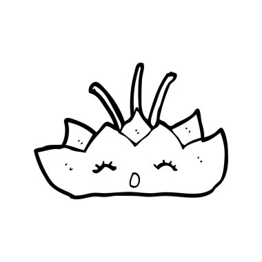 karikatür lotus çiçeği