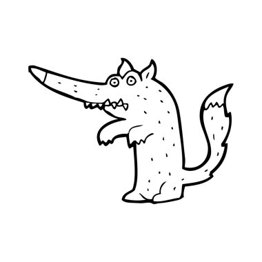 sallanan kurt karikatür