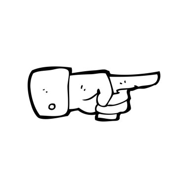 suçlayıcı parmak karikatür