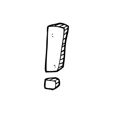 ünlem işareti karikatür