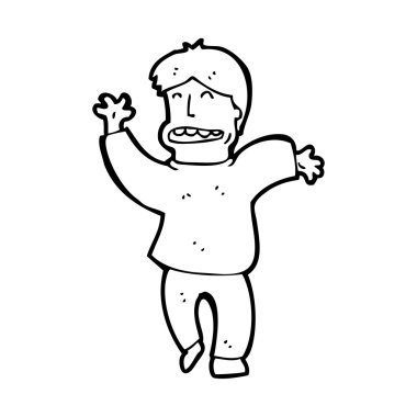 Çılgın dans adam çizgi film