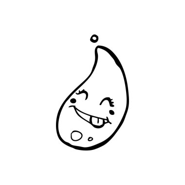 mutlu küçük yağmur damlası çizgi film