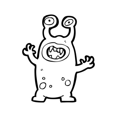 kötü uzaylı karikatür