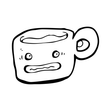 sırıtan kupa karikatür