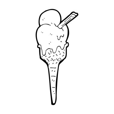 Eriyen dondurma çizgi filmi