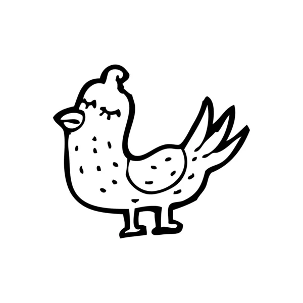 Dibujos animados de aves cortas — Vector de stock