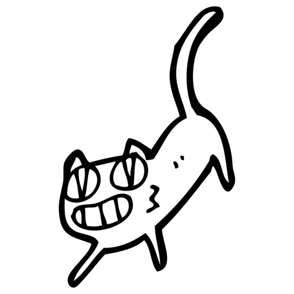 Grappige kat cartoon — Stockvector