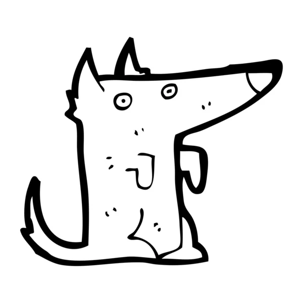 Wolf cartoon — Stockvector