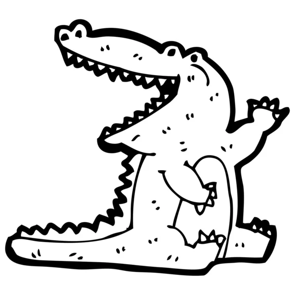 Crocodilo dos desenhos animados —  Vetores de Stock