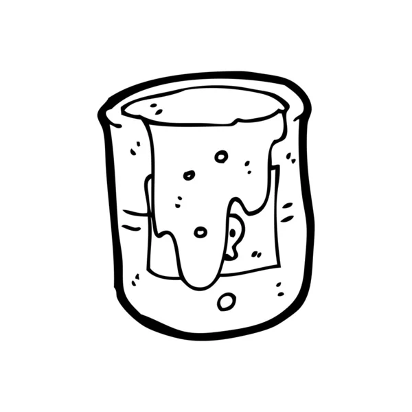 핵 폐기물 만화 — 스톡 벡터