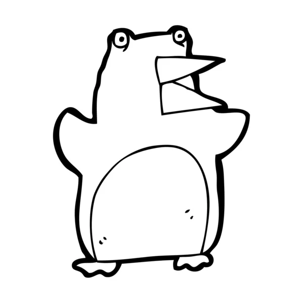 Desenho animado pinguim alto — Vetor de Stock