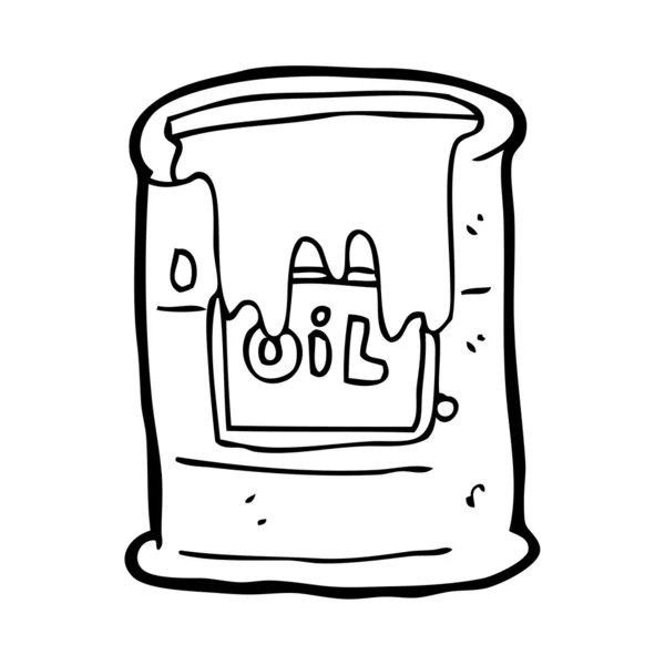 Το βαρέλι πετρελαίου κινουμένων σχεδίων — Διανυσματικό Αρχείο