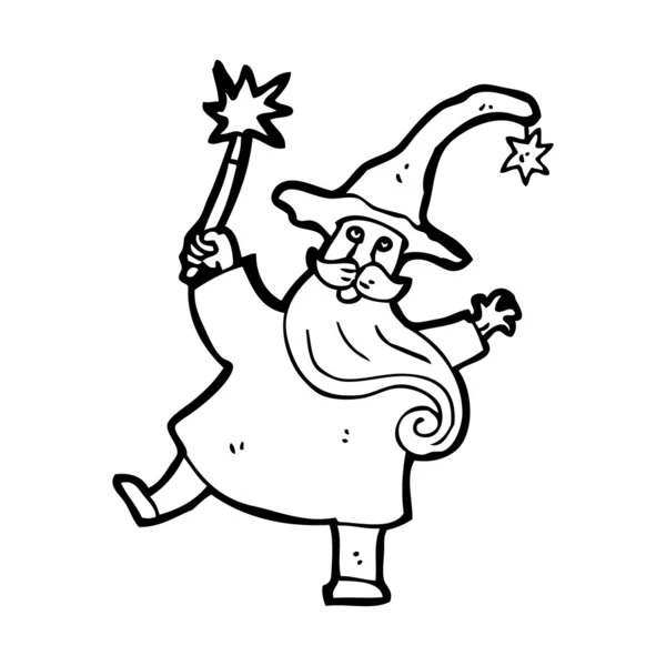 Wizard cartoon — Stockvector