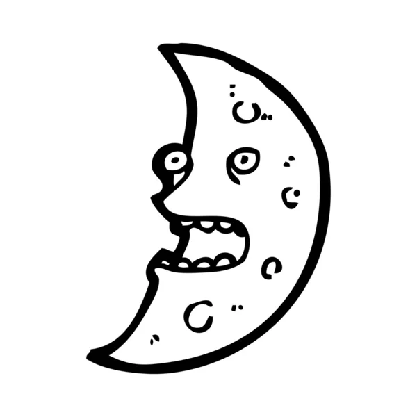 Moon cartoon — Stock Vector