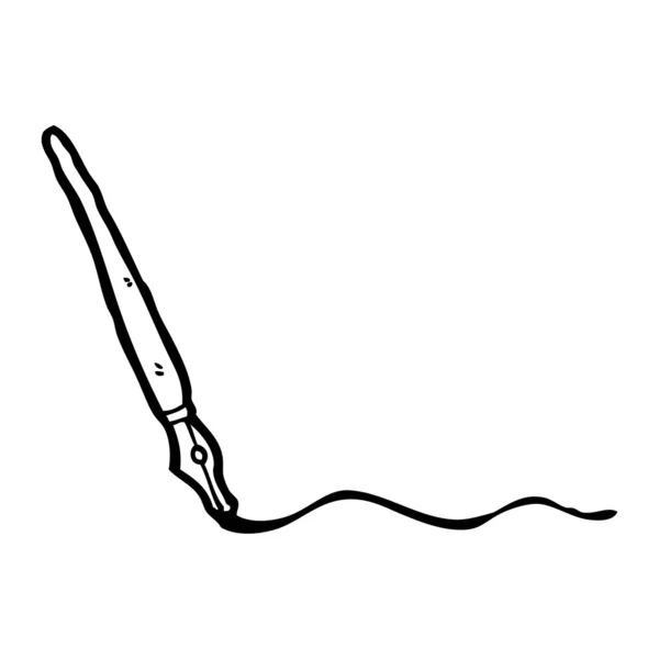 Inkt pen cartoon — Stockvector