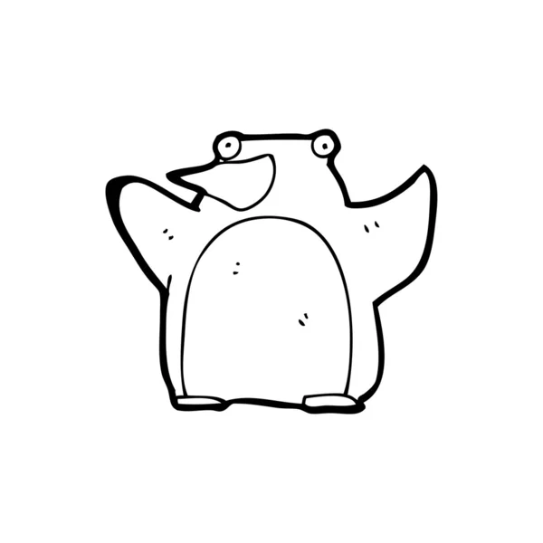 Glad pingvin cartoon — Stock vektor