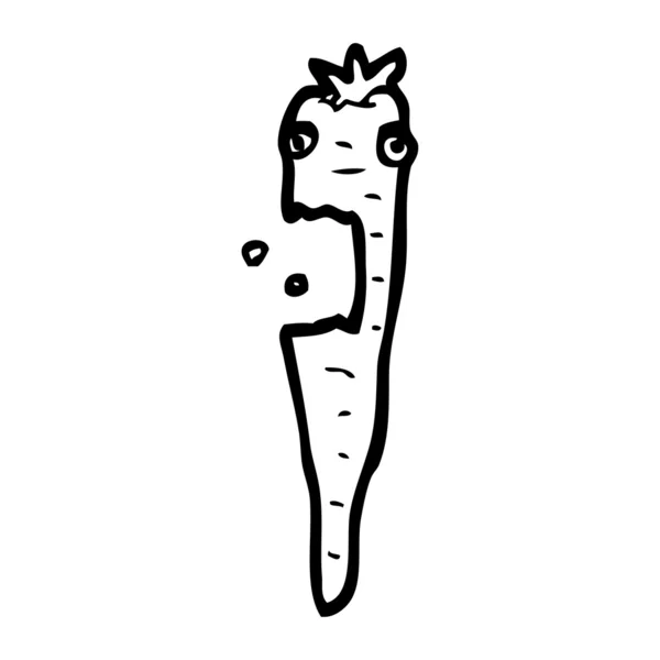 Кричащая морковка — стоковый вектор