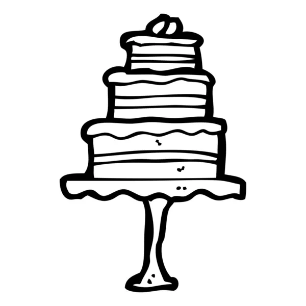 Мультфільм торт стенд — стоковий вектор
