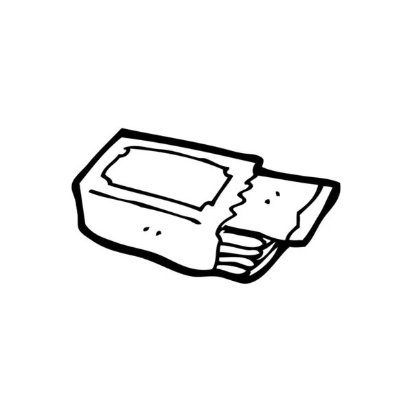 Kreslený žvýkací guma — Stockový vektor