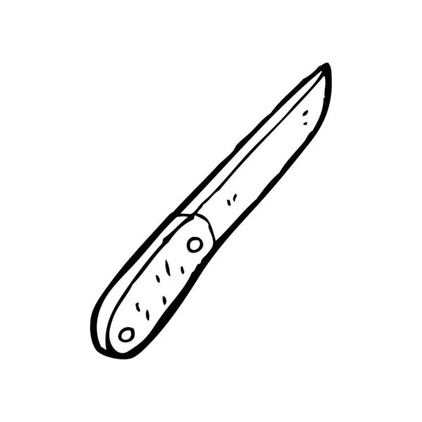 Kuchyňský nůž kreslený — Stockový vektor