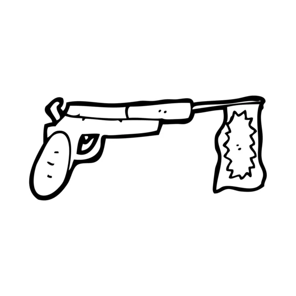 Jouet pistolet dessin animé — Image vectorielle