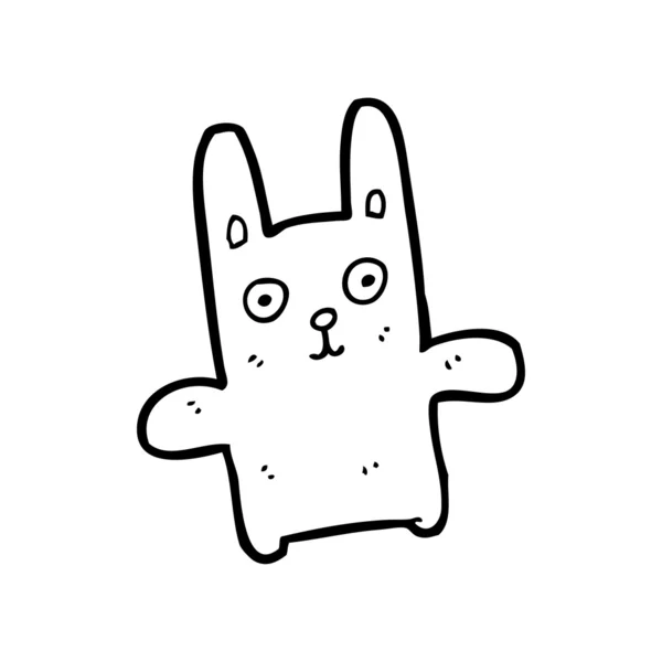 Desenhos animados de coelho — Vetor de Stock