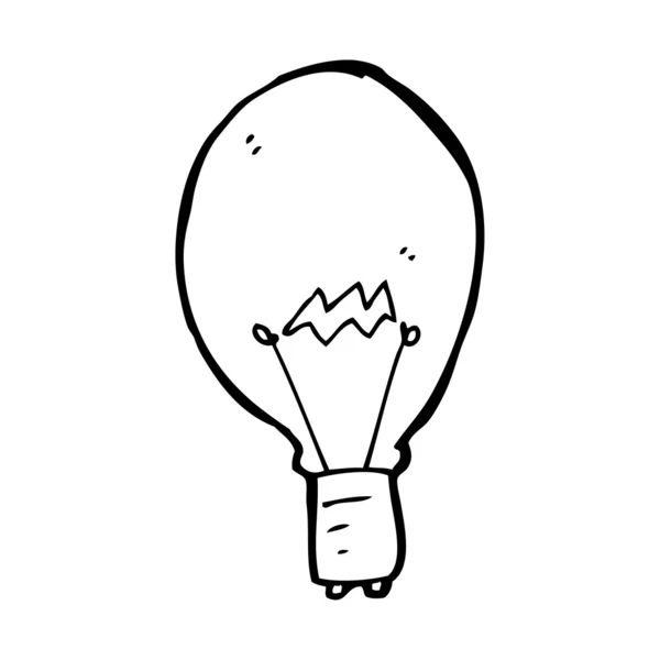 Electric light lamp cartoon — Stockvector