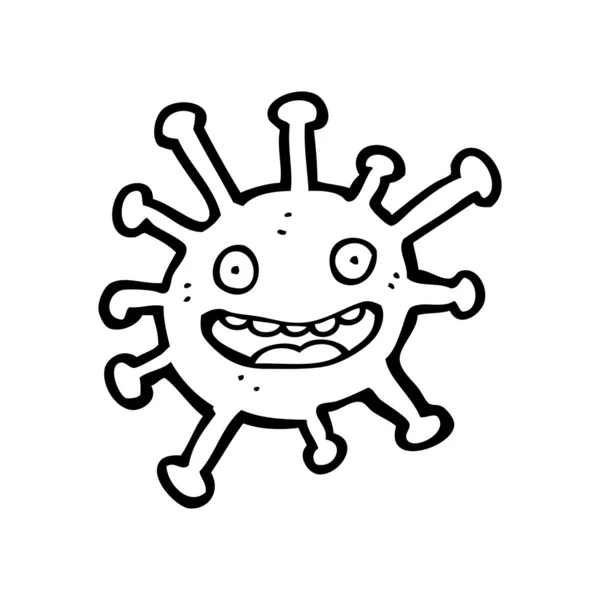 Desenhos animados sobre germes — Vetor de Stock