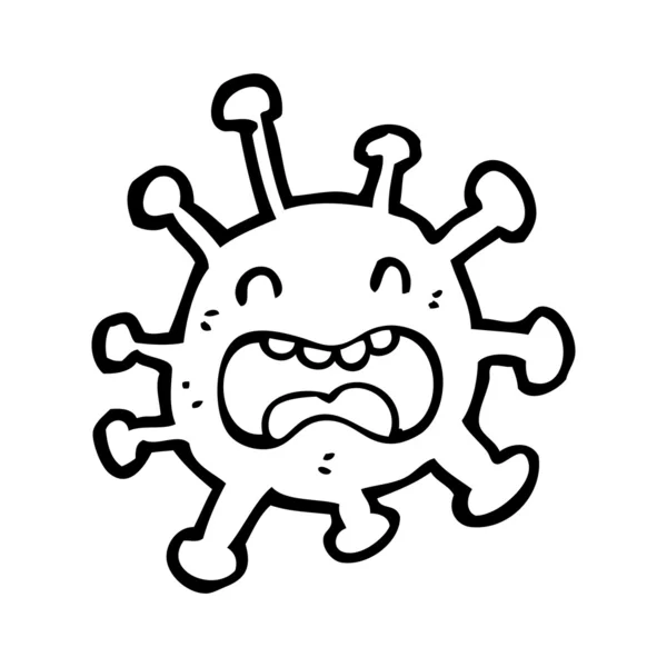 Mikrop karikatür — Stok Vektör