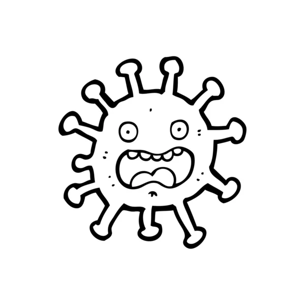 Desenhos animados sobre germes — Vetor de Stock